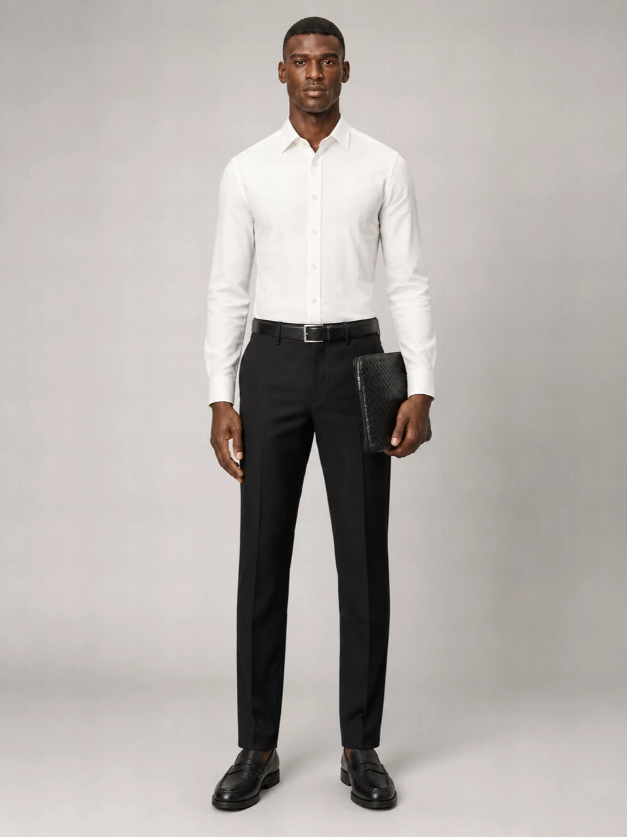 Pt Torino Regular-Fit Straight-Leg Trousers