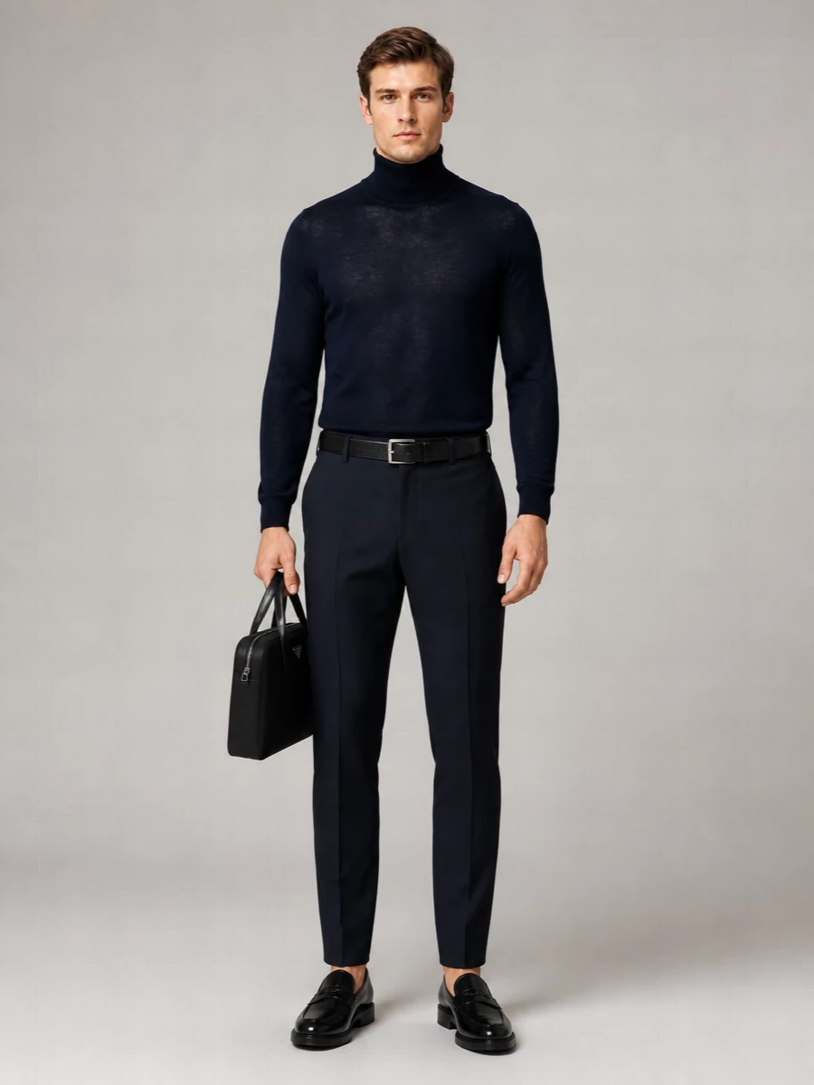 Paul Smith Wool Straight-Leg Tailored Trousers