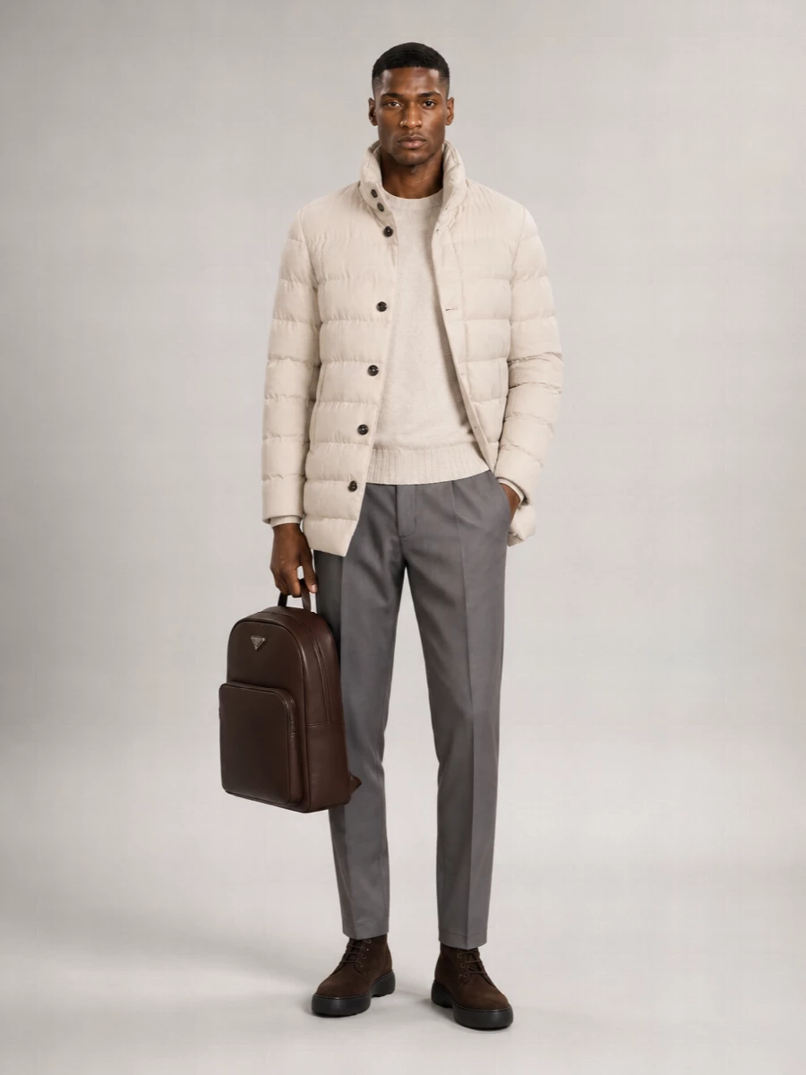 Herno Down Single-Breasted Puffer Jacket