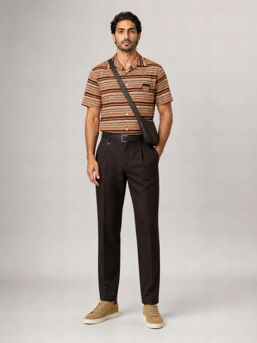 Prada Silk Cotton Embroidered Shirt