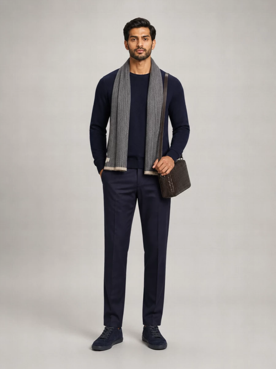 Brunello Cucinelli Cashmere Crew Neck Long-Sleeve Sweater