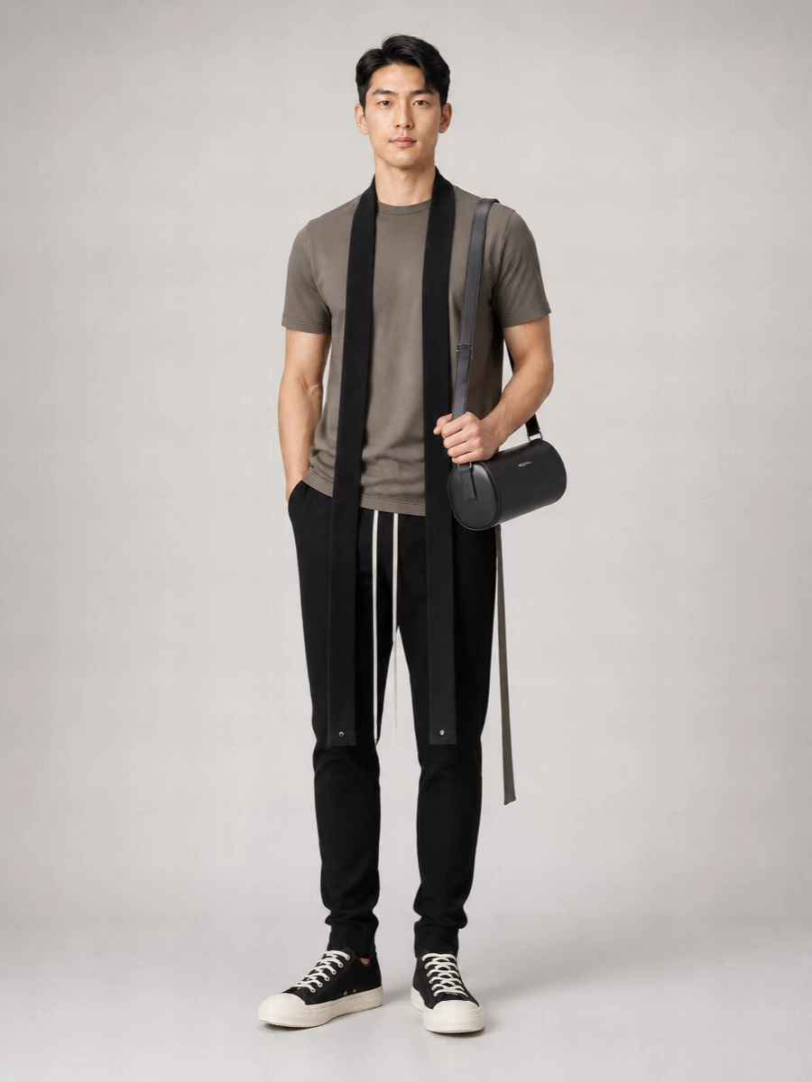 Rick Owens Drkshdw Cotton Elongated Short-Sleeve T-Shirt