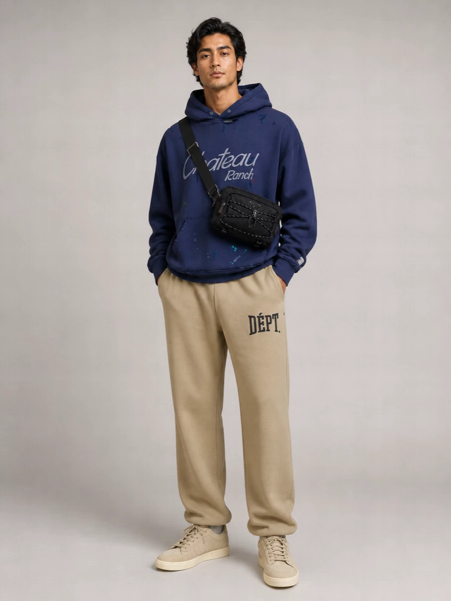 Gallery Dept. Cotton Wide-Leg Track Pants