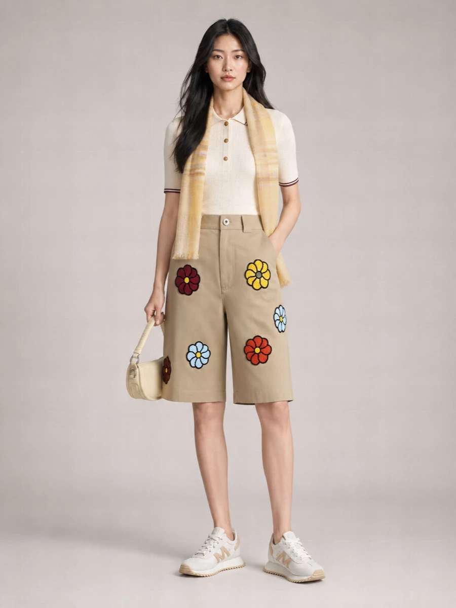 Moncler Genius Cotton Bermuda Shorts