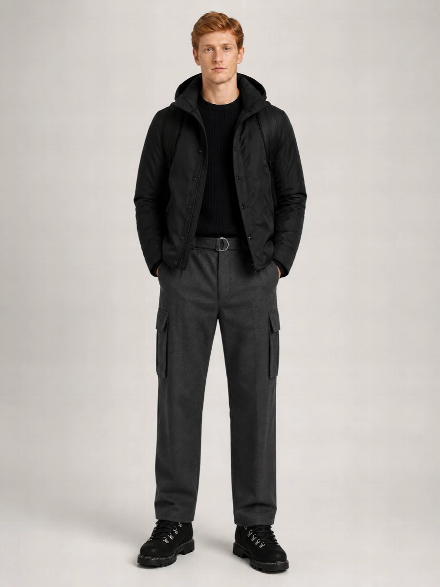 Junya Watanabe Nylon Down Hooded Jacket