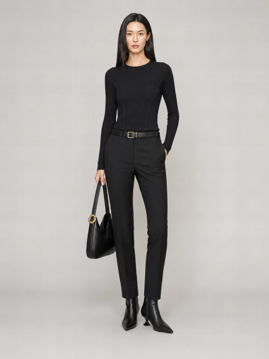 Lanvin Cashmere Straight-Leg Trousers
