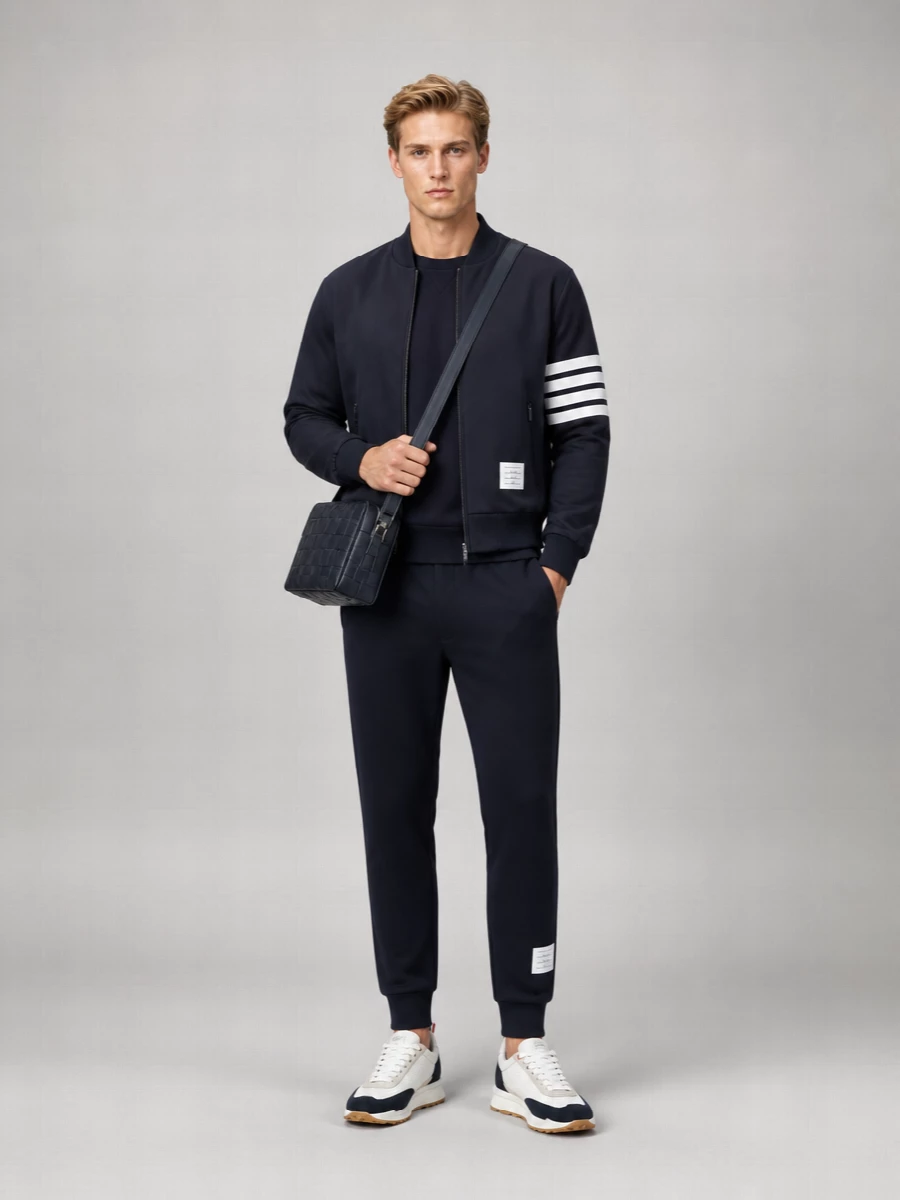 Thom Browne Ribbed Bomber Jacket