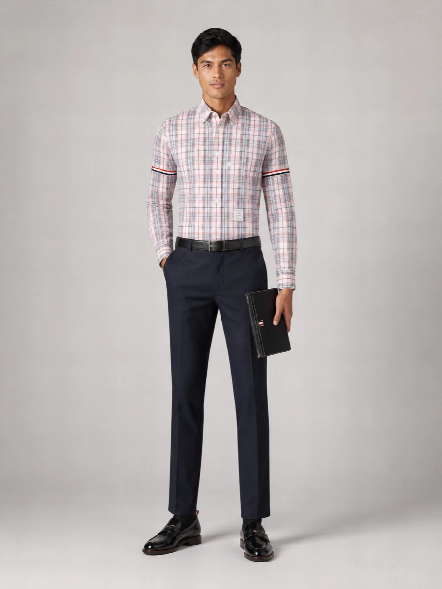 Thom Browne Checked Cotton Shirt