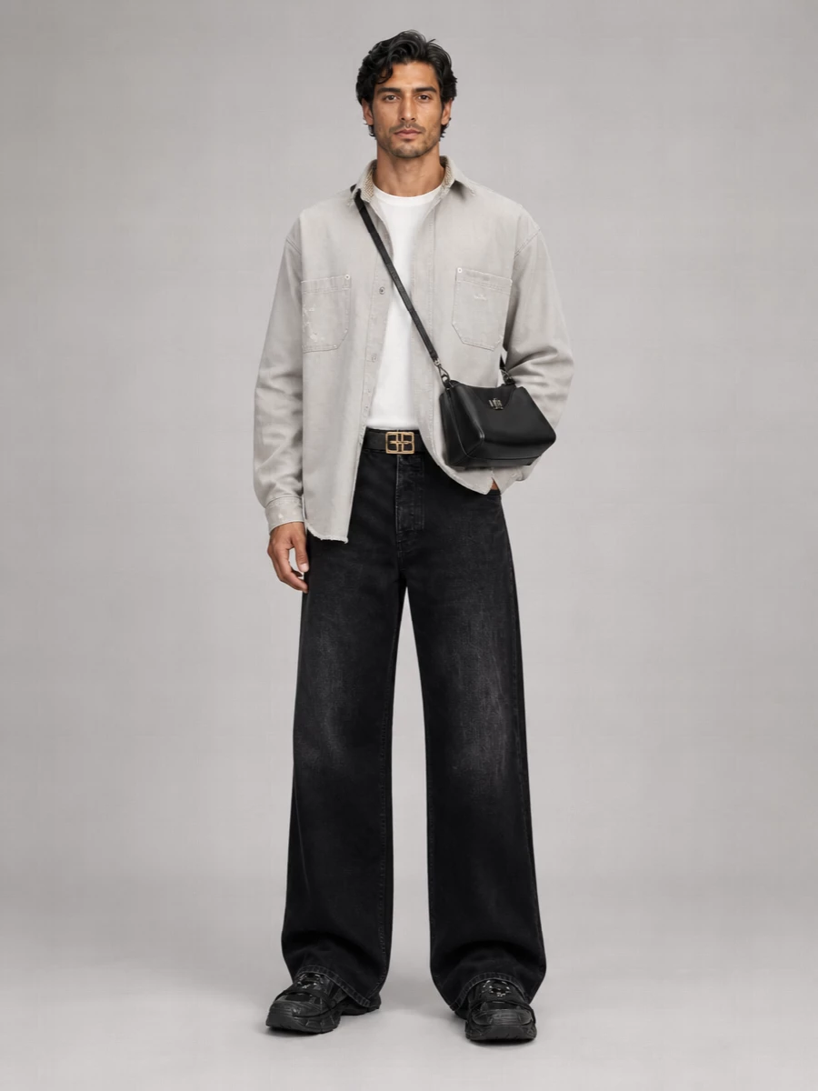 Balenciaga Cotton Oversized Workwear Shirt