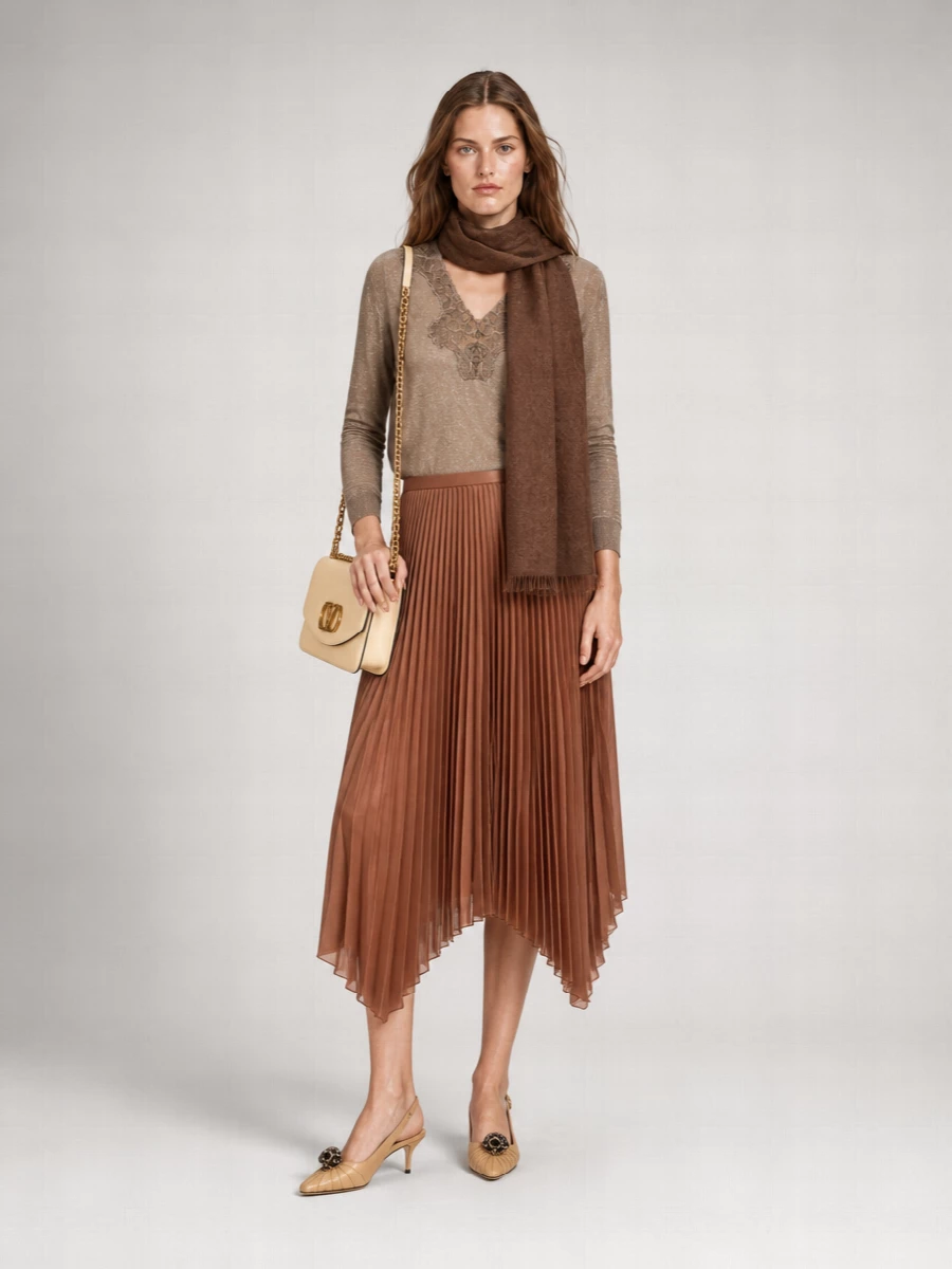 Valentino Garavani metallic knit v-neck jumper