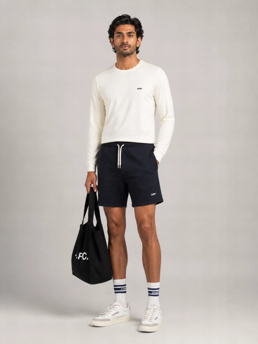 Autry Crew Neck Long Sleeves Cotton T-Shirt