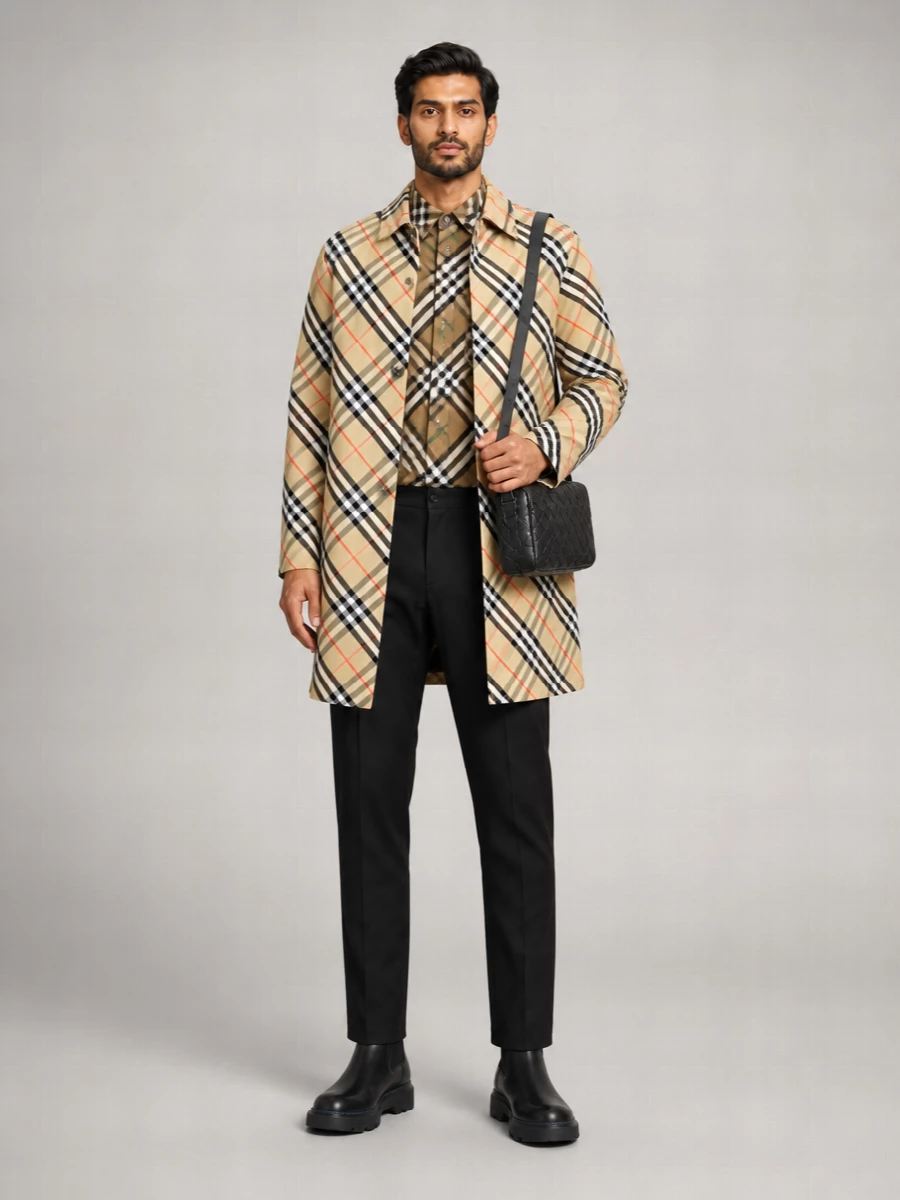 Burberry Cotton Reversible Trench Coat