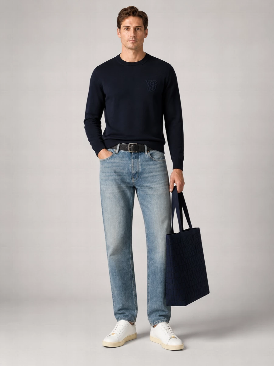Valentino Denim Straight-Leg Jeans