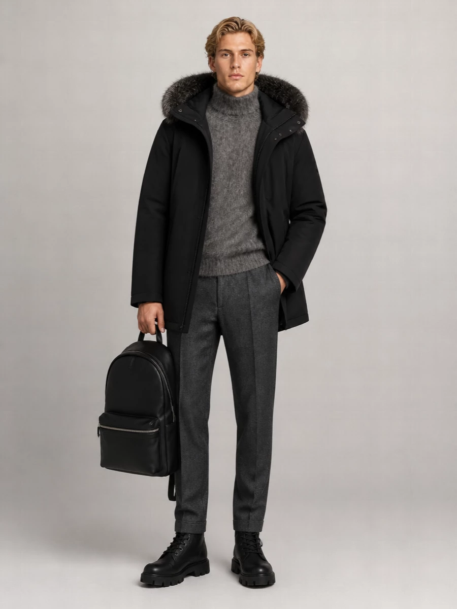 Saint Laurent Leather City Backpack