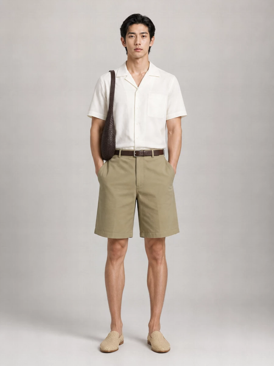Bottega Veneta Cotton Twill Bermuda Shorts