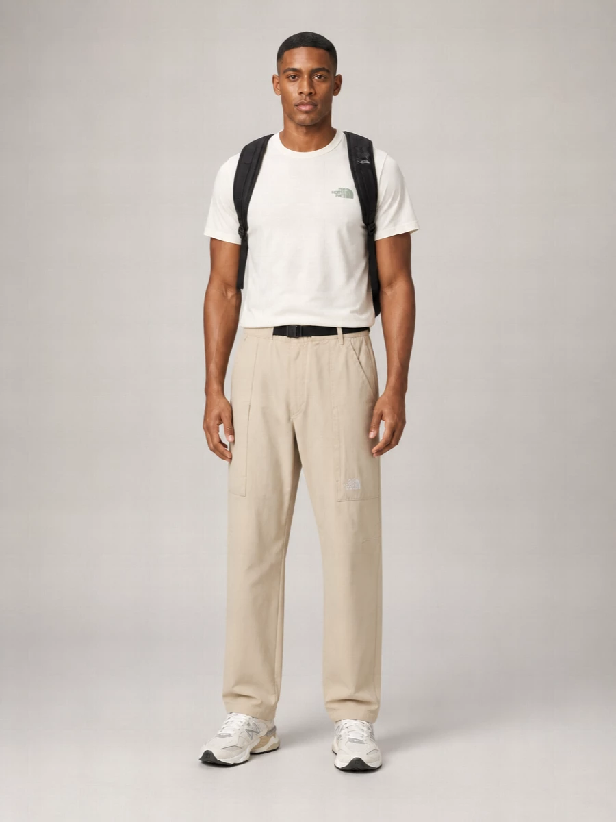 The North Face Cotton-Blend Straight-Leg Trousers