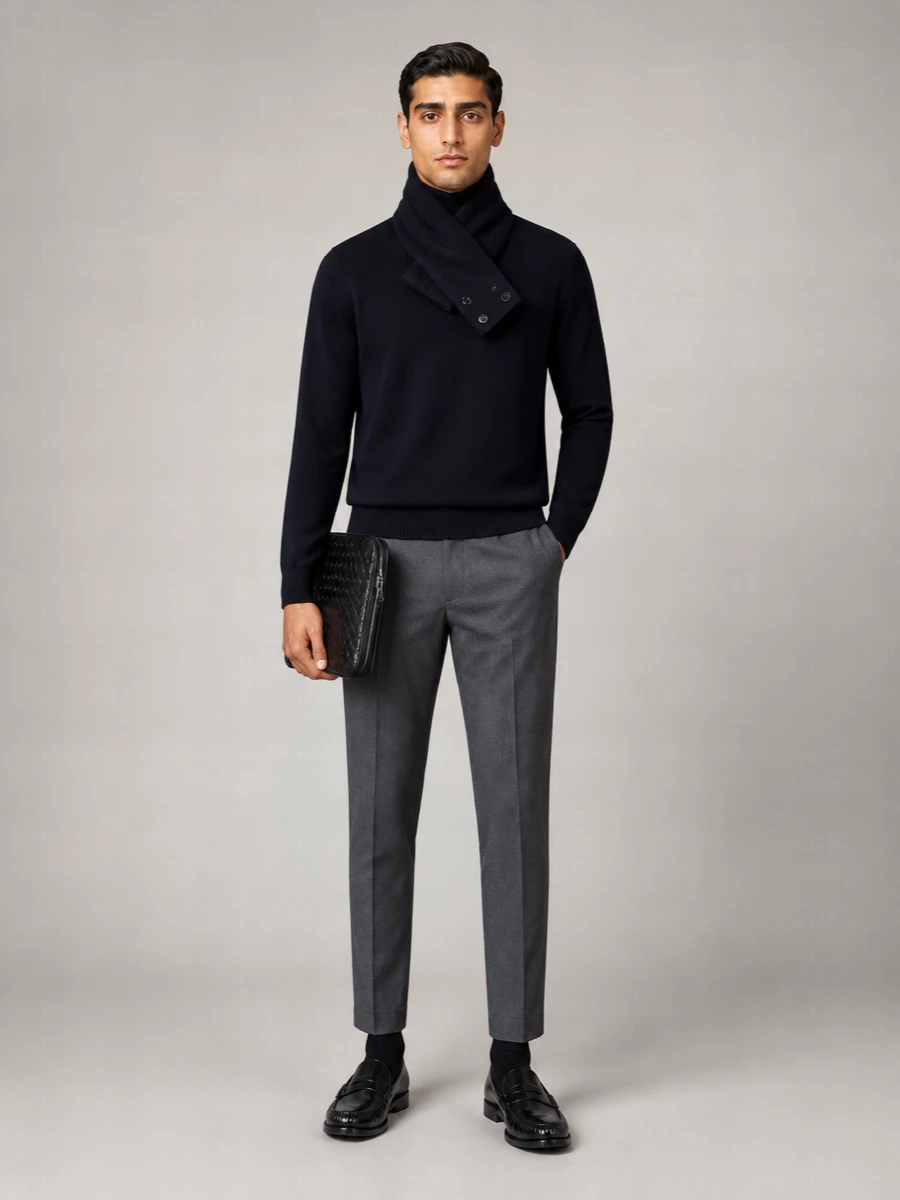 Paul & Shark Virgin Wool Turtleneck Sweater