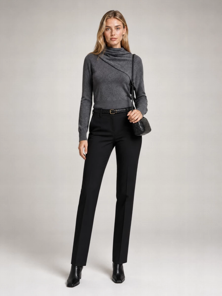 Tom Ford Cashmere Blend Draped Turtleneck Jumper