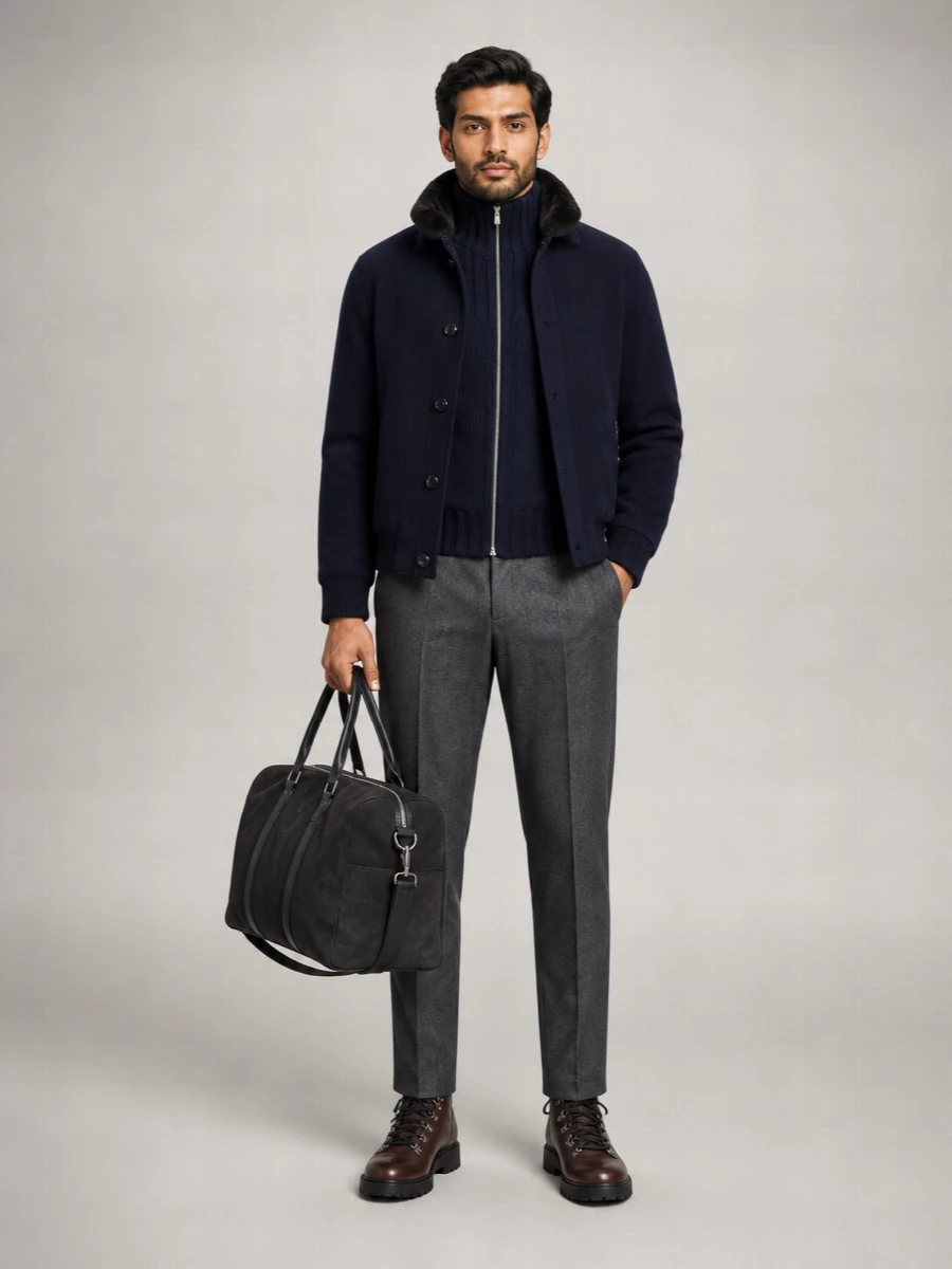 Moorer Cashmere Bomber Jacket