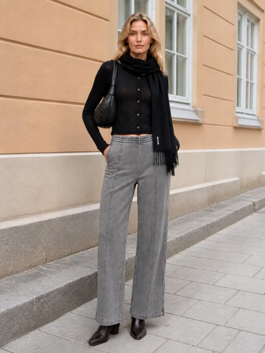 Our legacy cardigan wide leg trousers boots