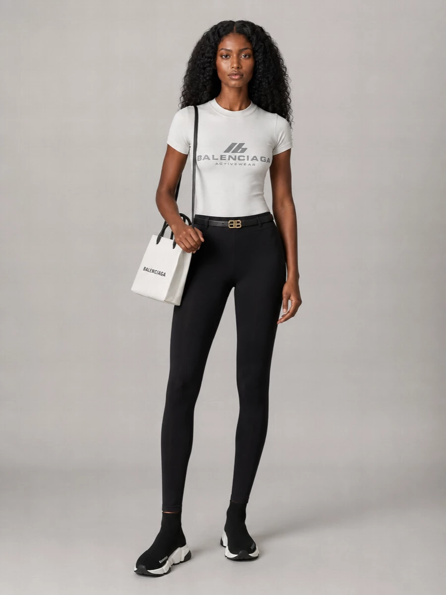 Balenciaga Cotton Jersey Logo-Print T-Shirt