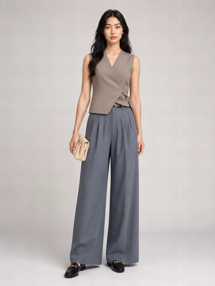 Pt Torino Cotton Wide-Leg Trousers