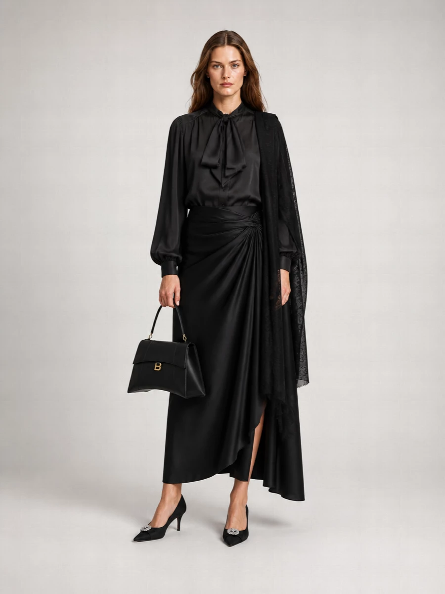 Balenciaga Double Sleeve Blouse