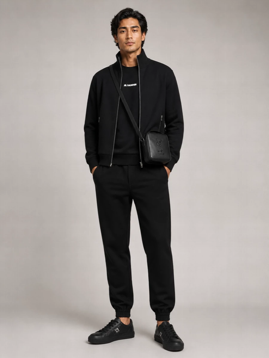 Saint Laurent Nappa Leather Shoulder Bag