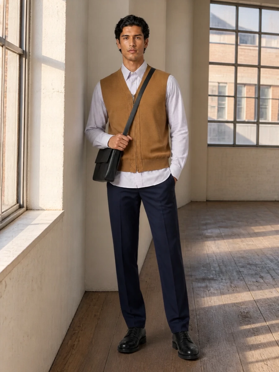 Comme des garcons shirt navy trousers derbies