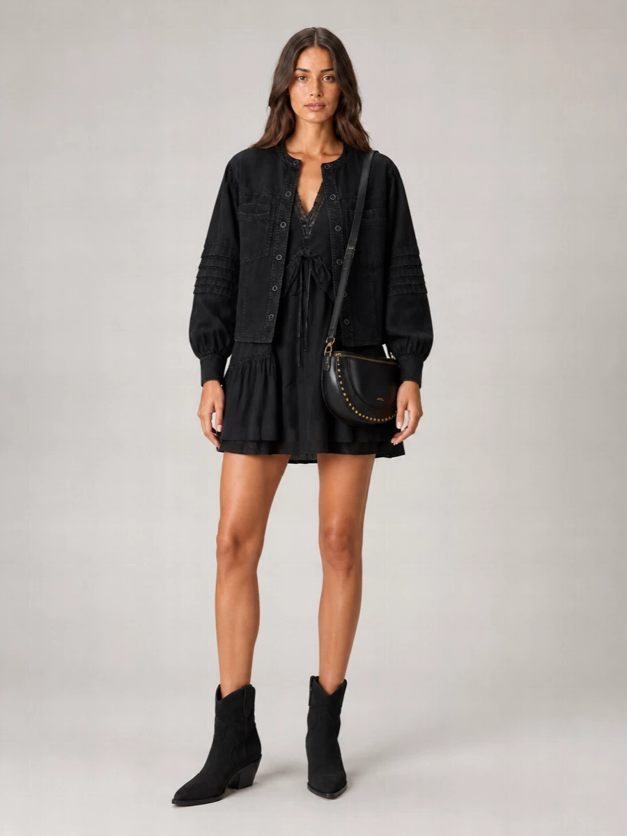 Isabel Marant Suede Leather Pointed-Toe Cuban-Heel Ankle Boots