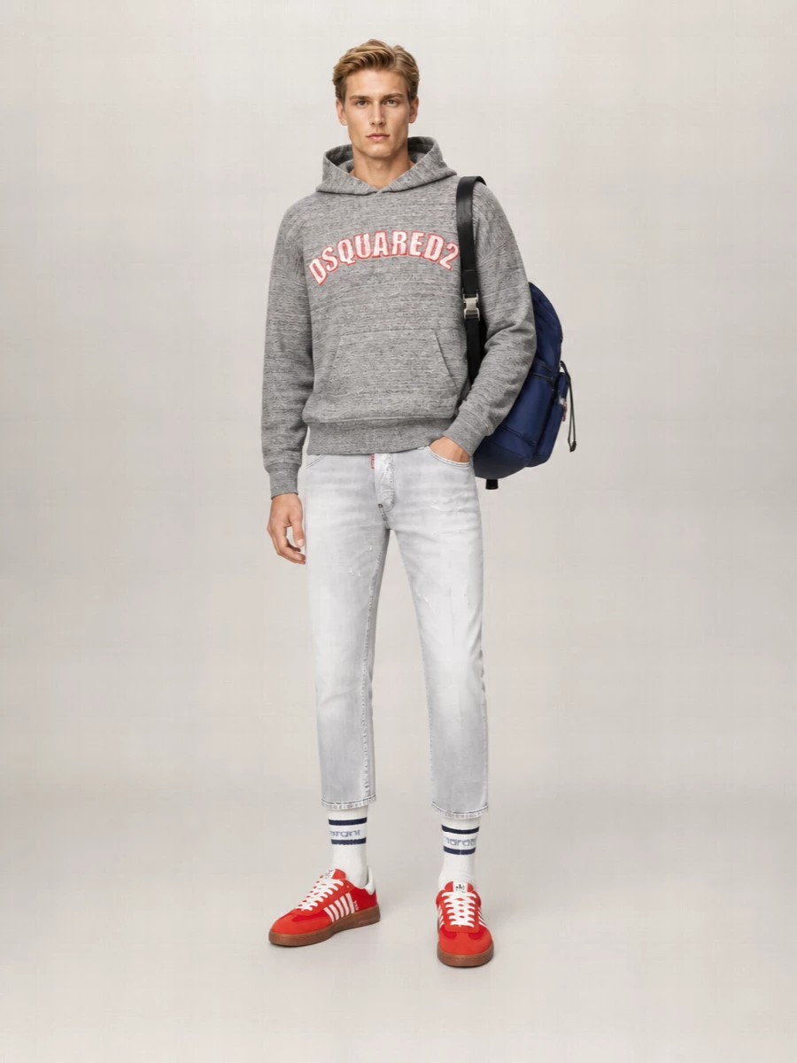 Dsquared2 Cotton Logo-Print Hoodie
