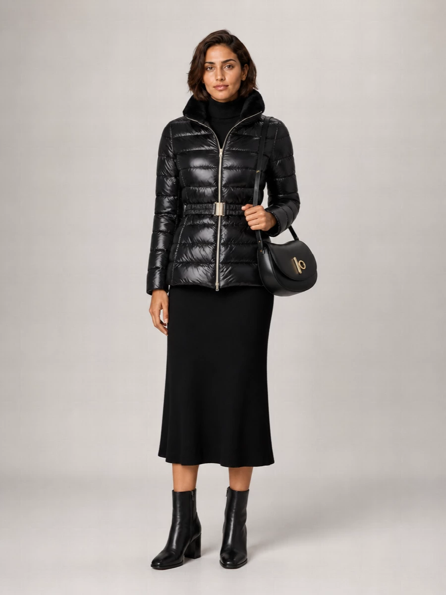 Herno Down Quilted Belted Puffer Jacket