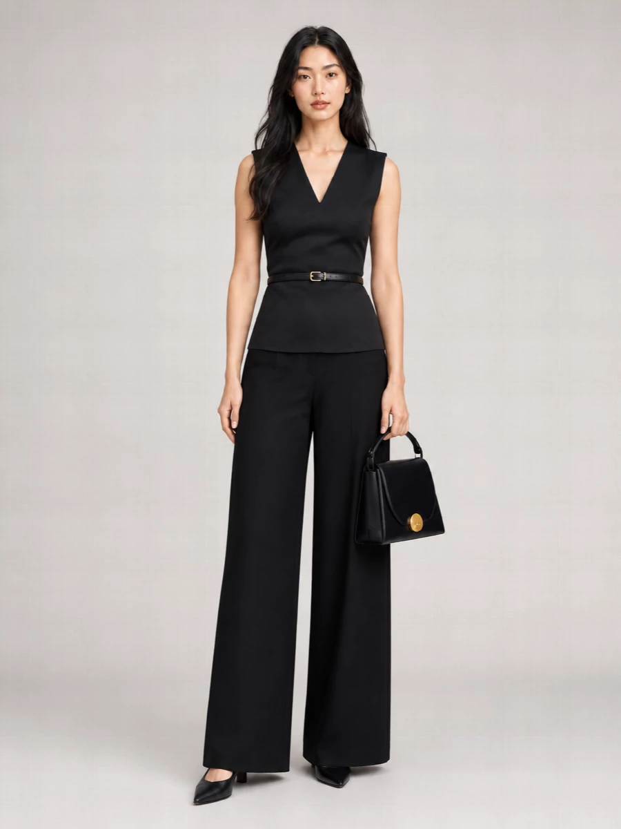Jil Sander Silk Blend Straight-Leg Trousers