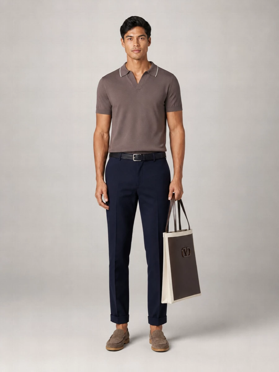 Fay Short-Sleeve Polo Shirt