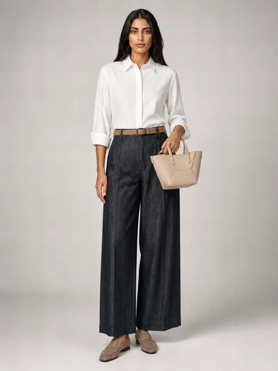 Brunello Cucinelli Pleated Wide-Leg Trousers