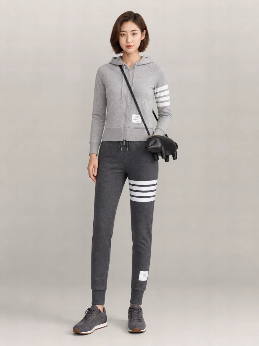 Thom Browne Cotton Straight-Leg Track Pants