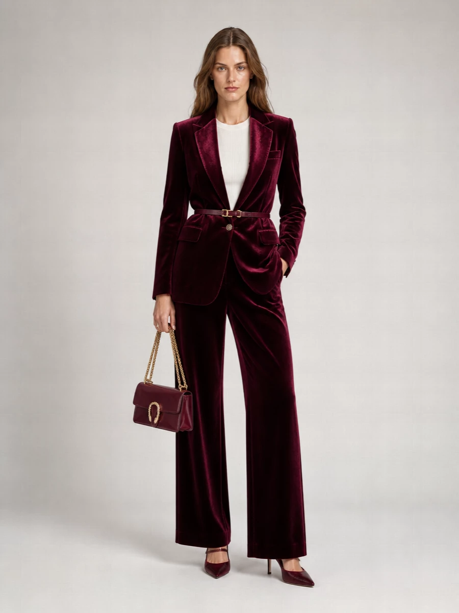 Etro Velvet Wide-Leg Trousers