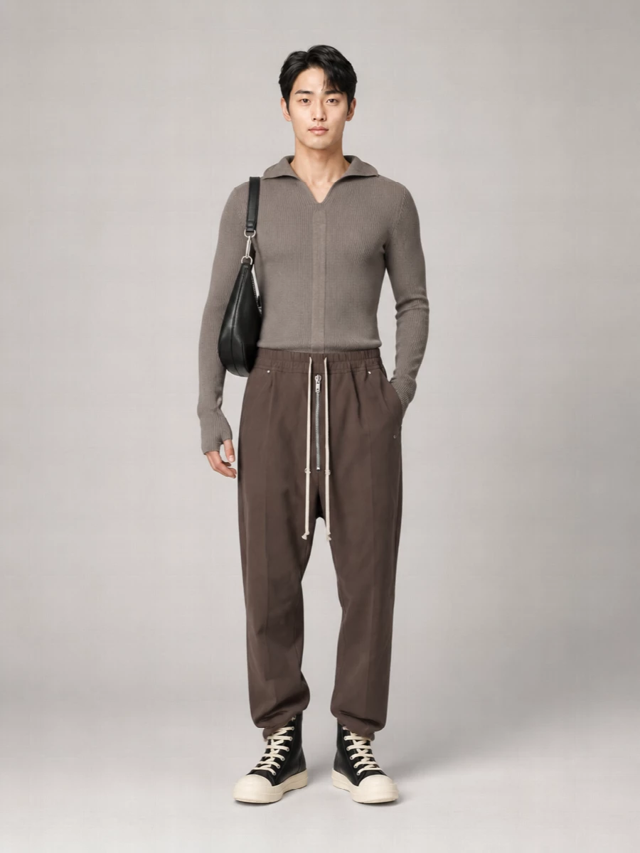 Rick Owens Leather Shoulder Bag