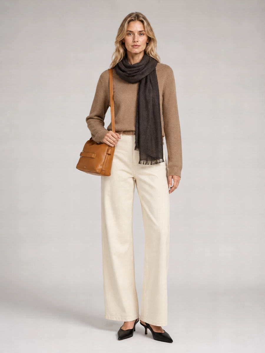 S Max Mara Cashmere Wool Crew Neck Jumper