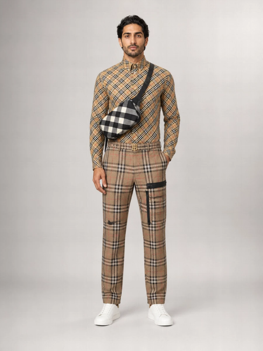 Burberry Silk Straight-Leg Trousers