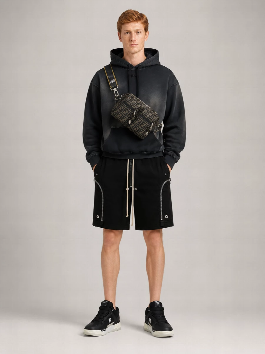 Rick Owens Drkshdw Cotton Low-Rise Bermuda Shorts