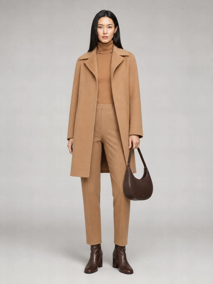 S Max Mara Wool Single Breasted Coat