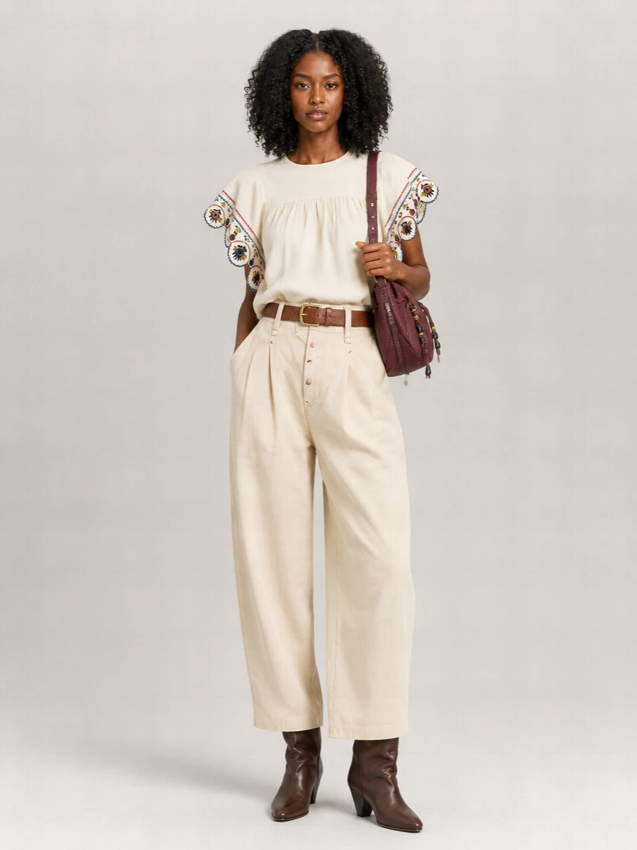 Isabel Marant Etoile viscose linen blouse
