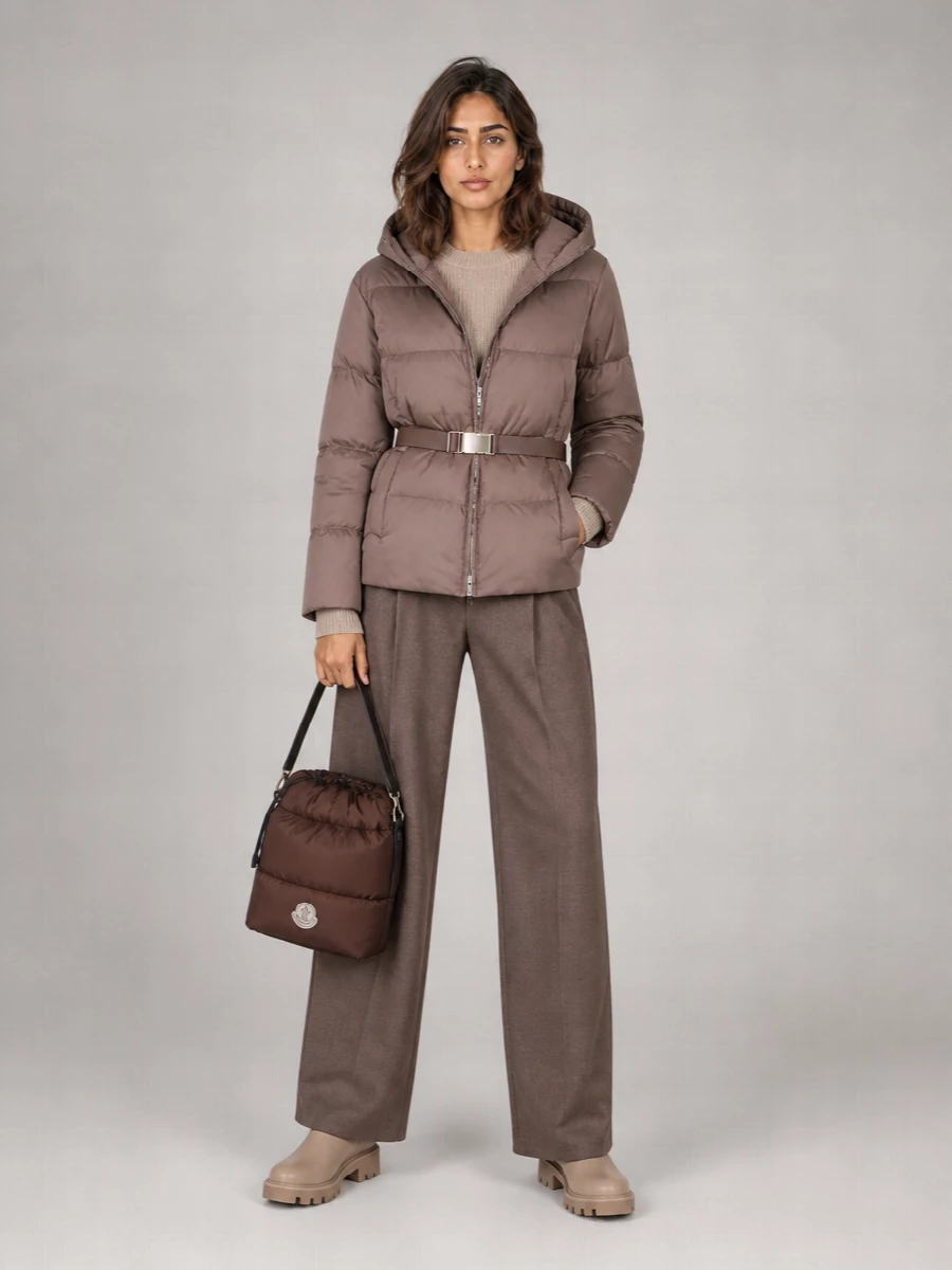 S Max Mara Belted Cropped Jacket