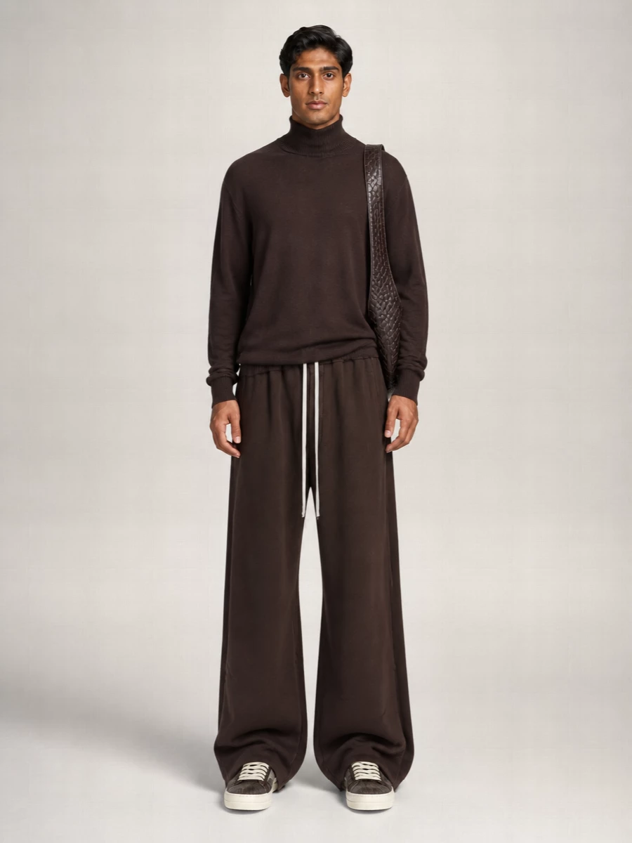 Rick Owens Wool Oversized Turtleneck Jumper