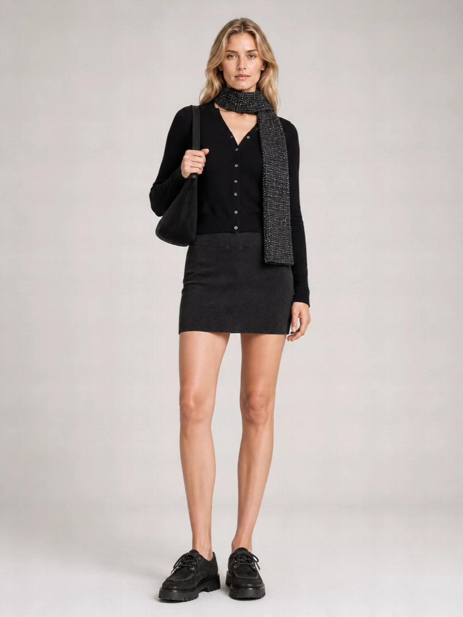Alexander Wang Wool Crewneck Cardigan