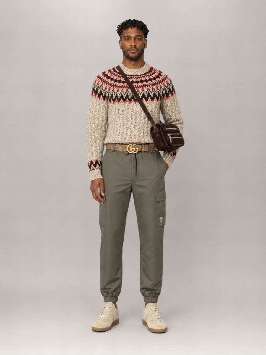 Tom Ford Leather Archer Low-Top Sneakers