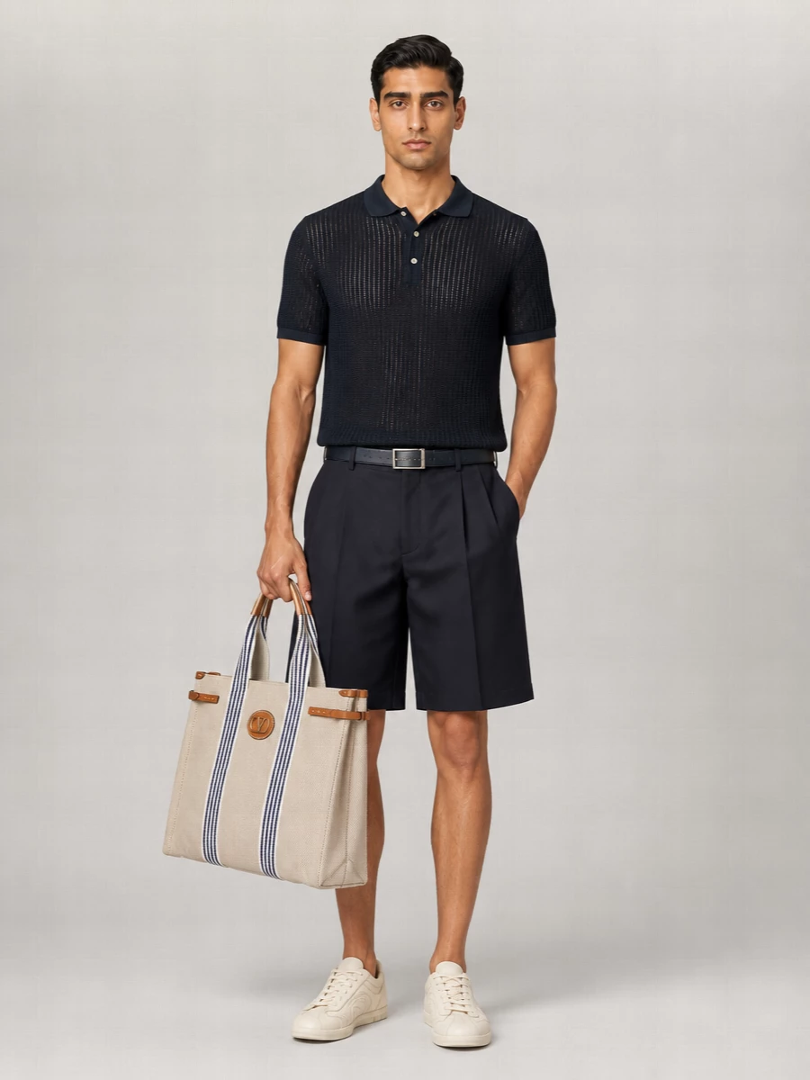 Beams Plus Short-Sleeve Polo Shirt