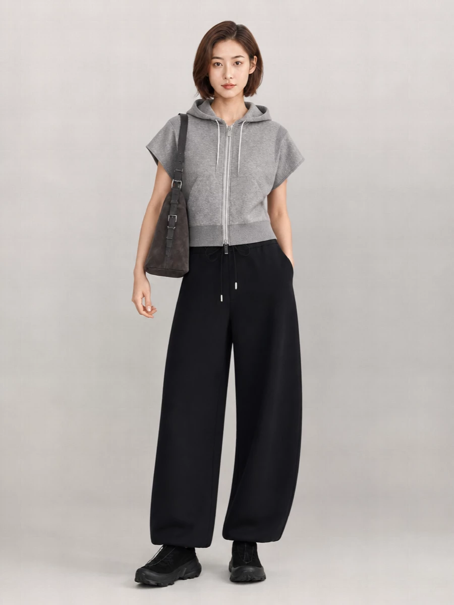 Sacai Cotton Blend Long-Sleeve Zip Hoodie