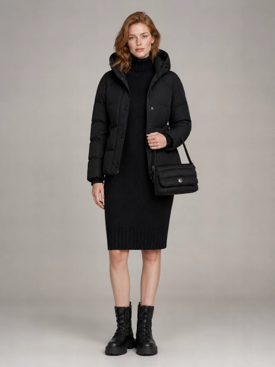 Moncler Grenoble Down Hooded Belted Puffer Jacket